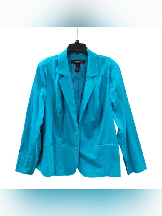 Lane Bryant Jackets & Blazers - Lane Bryant Bright Blue 2 Button Long Sleeve Lightweight Blazer Women's Size 28